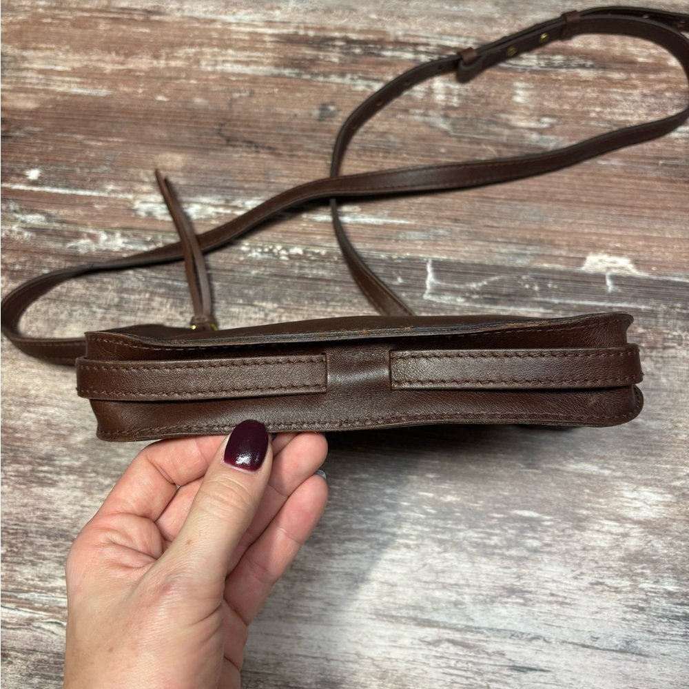 Madewell | VGUC Brown Leather Simple Crossbody Bag Leather Classic Chic Suede - Picture 7 of 13